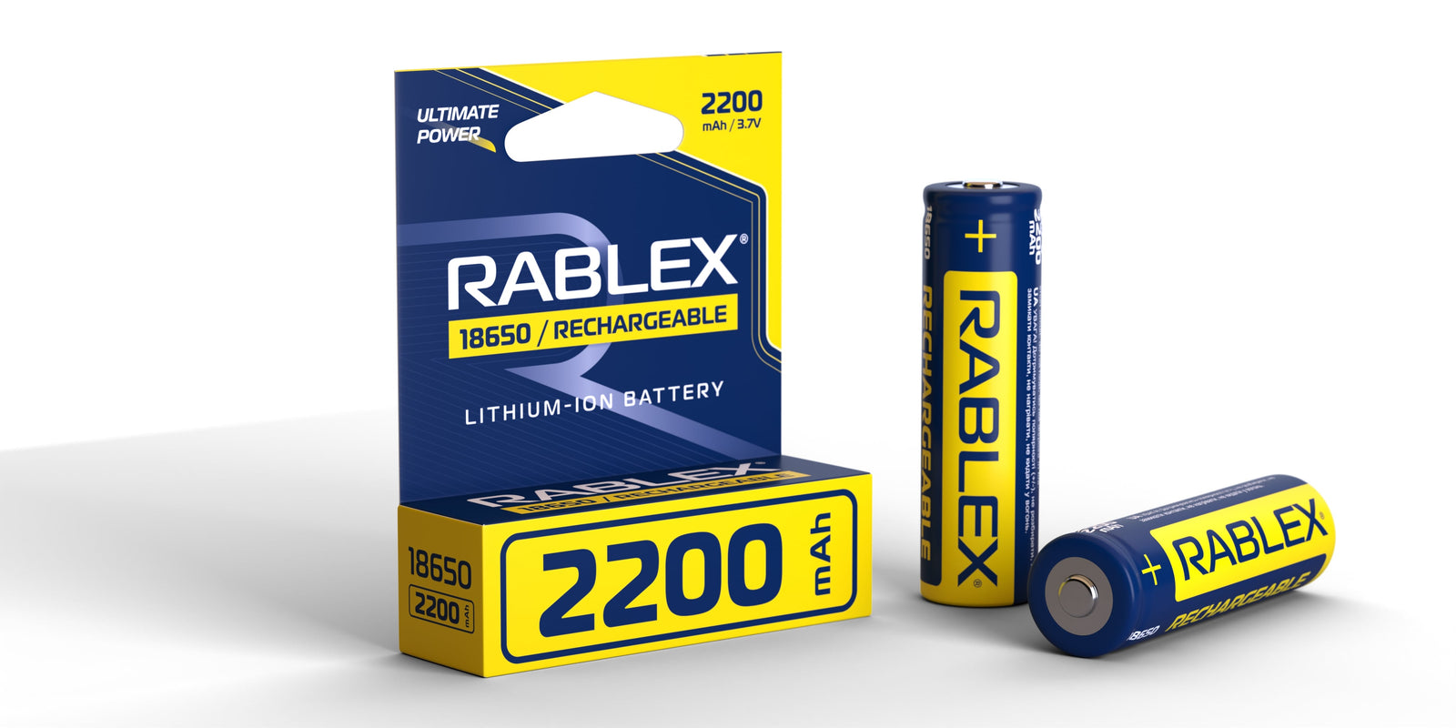 Li-Ion BATTERY 18650-2200mAh Color Box 1pcs