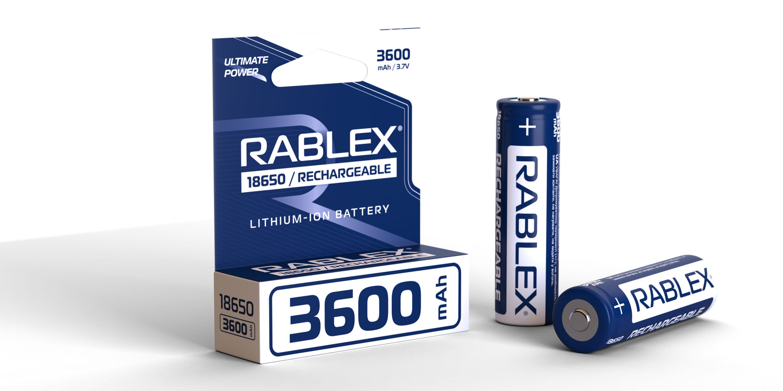 Li-Ion BATTERY 18650-3600mAh Color Box 1pcs