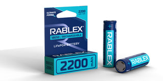 Li-Ion BATTERY LiFePO4 18650-2200mAh Color Box 1pcs