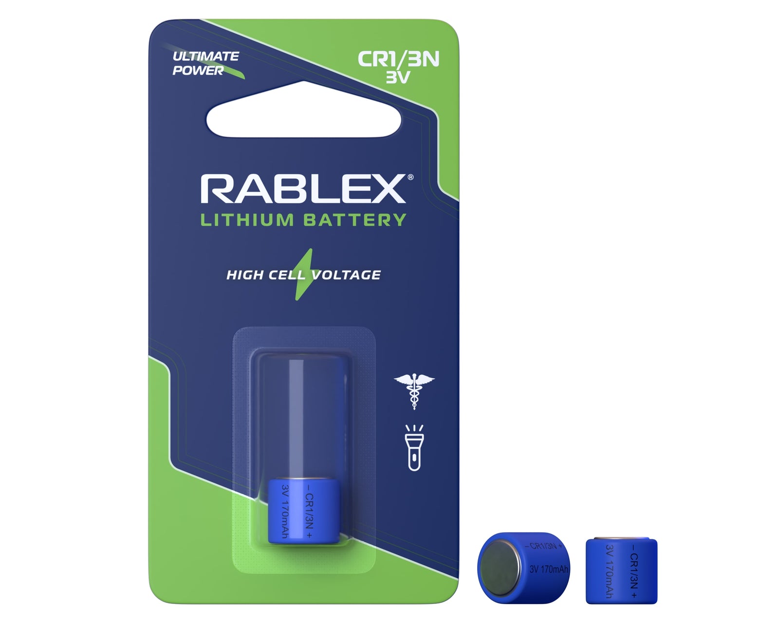 Lithium Battery CR1_3N 1pcs Blister CARD