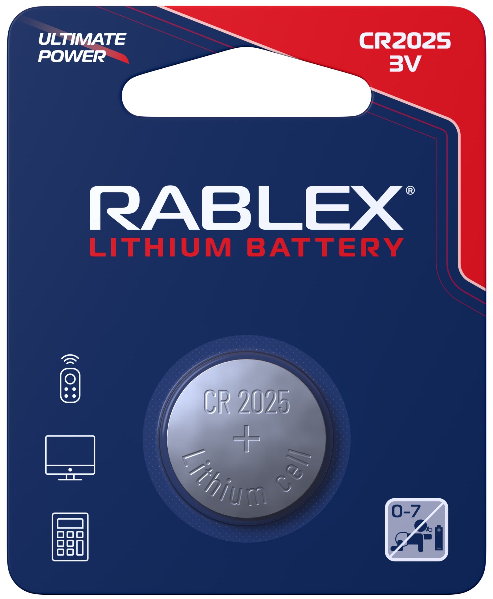 Lithium Battery CR2025 1pcs Blister CARD