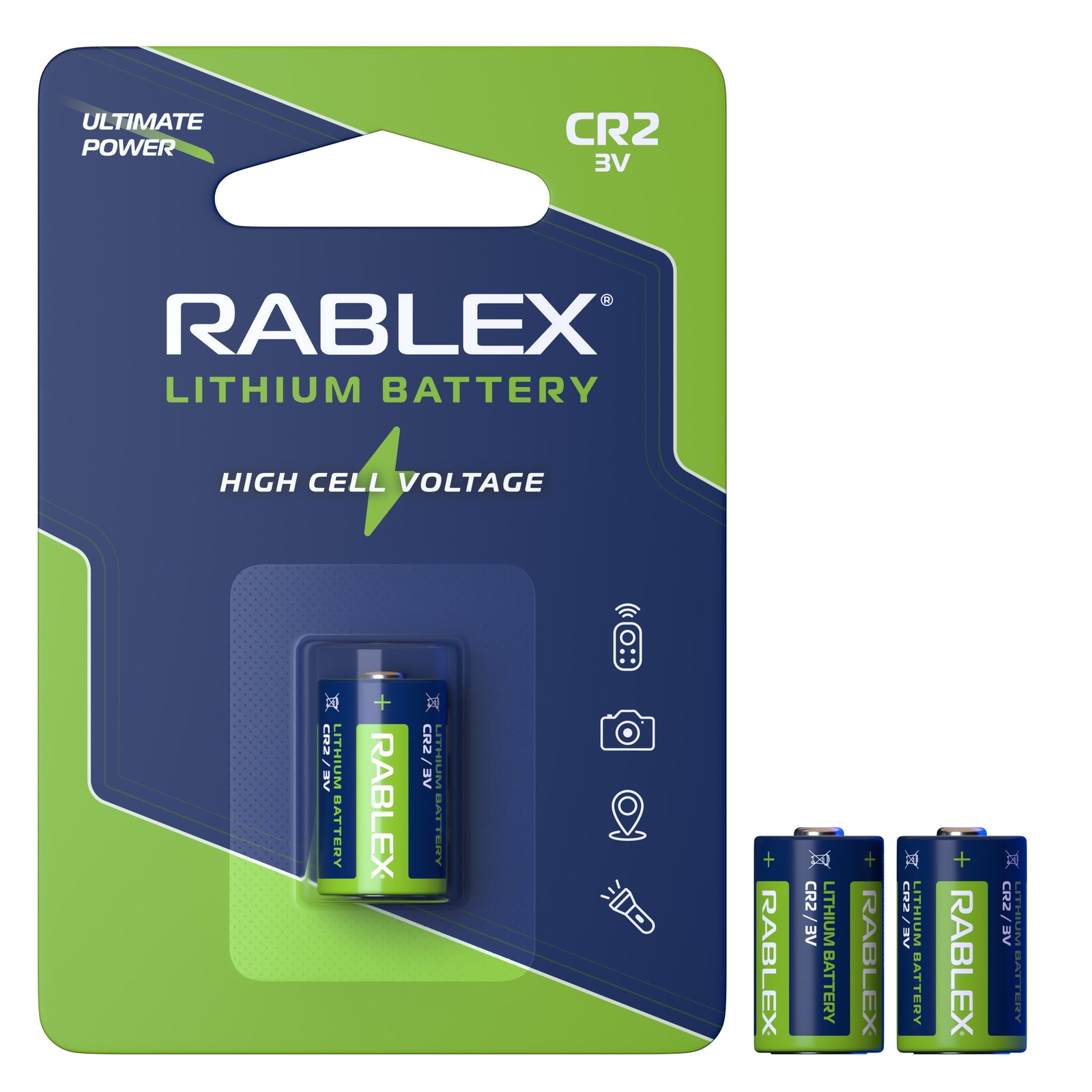 Lithium Battery CR2 1pcs Blister CARD