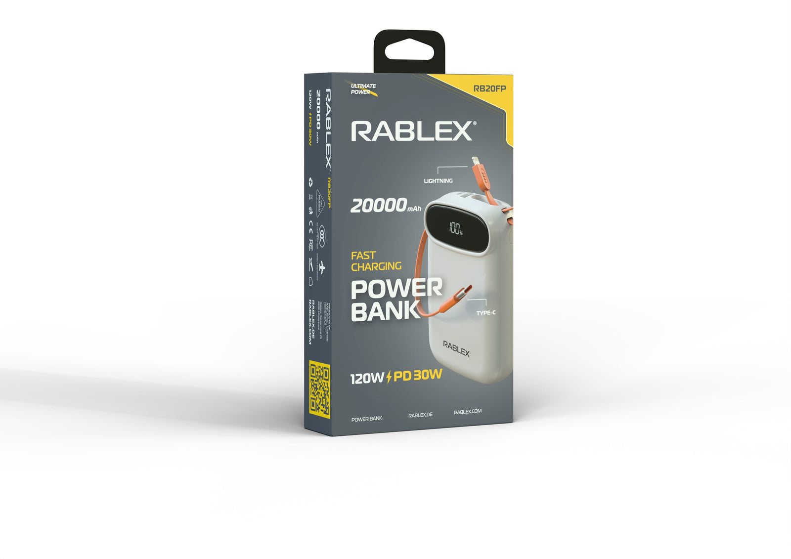 RABLEX Power Bank RB20FP 120W