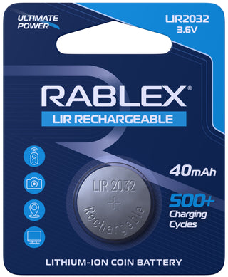 Rechargeable Lithium-ion battery LIR2032 1 pcs Blister