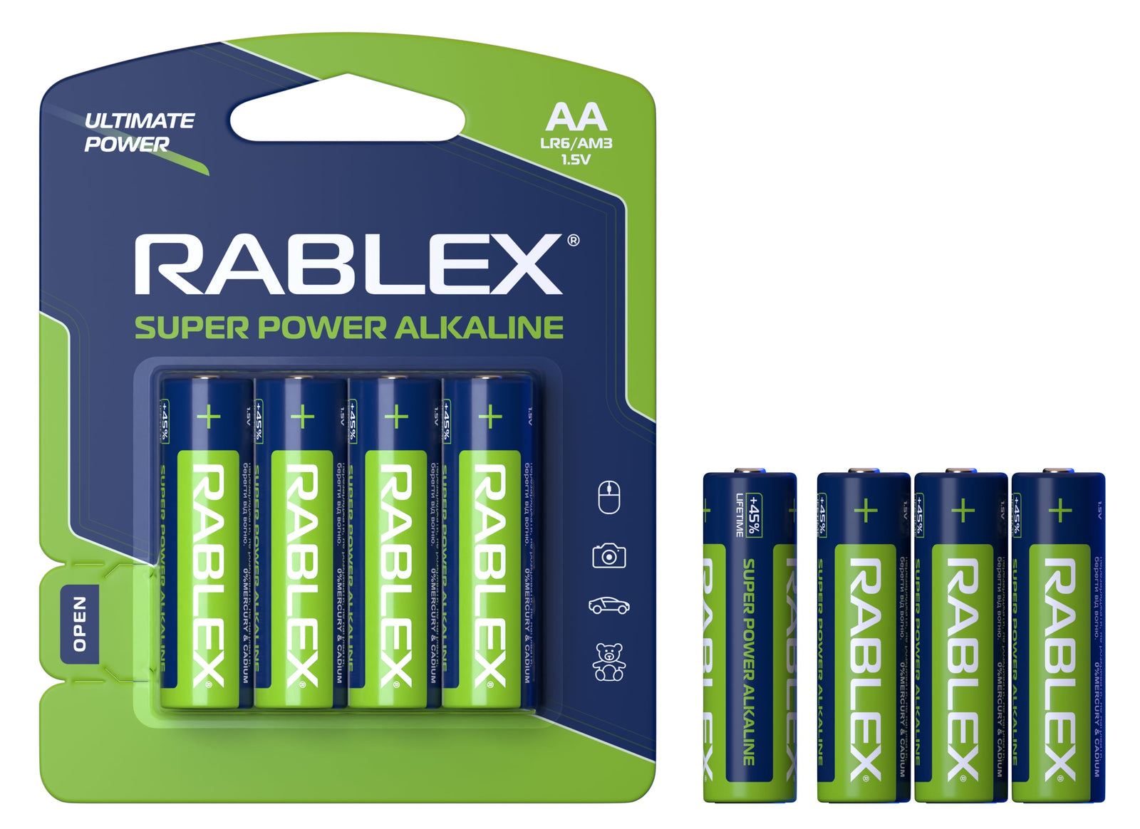 Super Power Alkaline LR6_AA 4pcs Blister