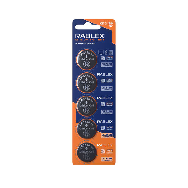 Lithium Battery CR2430 5pcs Blister CARD